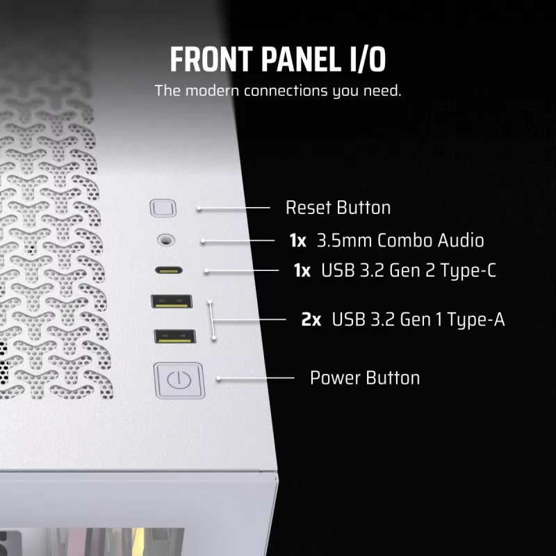 CORSAIR pc-behuizing - Icue Link 3500x RGB midtower - wit