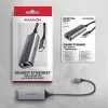 Axagon ADE-TXPD USB-C Gigabit Ethernet-adapter met PD 100W