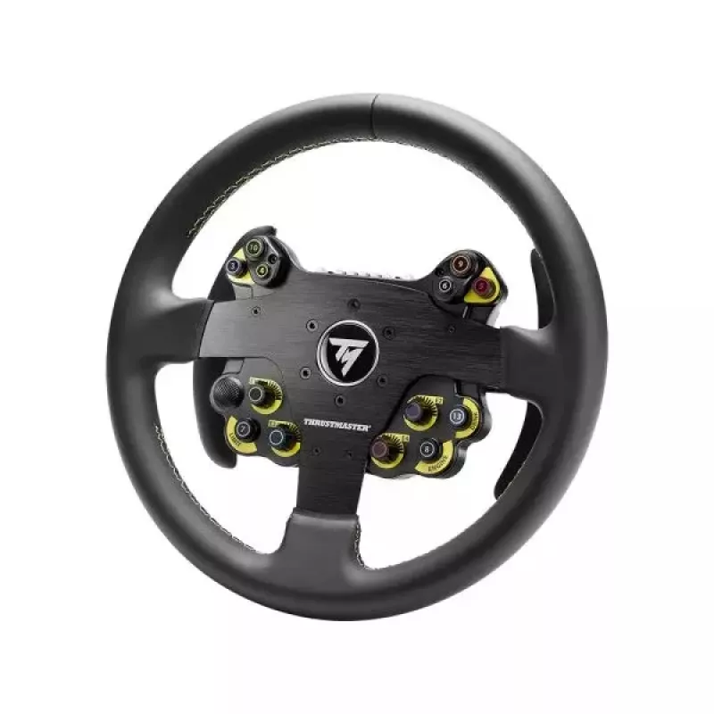 Thrustmaster Evo Racing 32R Leather zwart, geel stuurwiel pc, PlayStation 4, PlayStation 5, Xbox, Xbox One