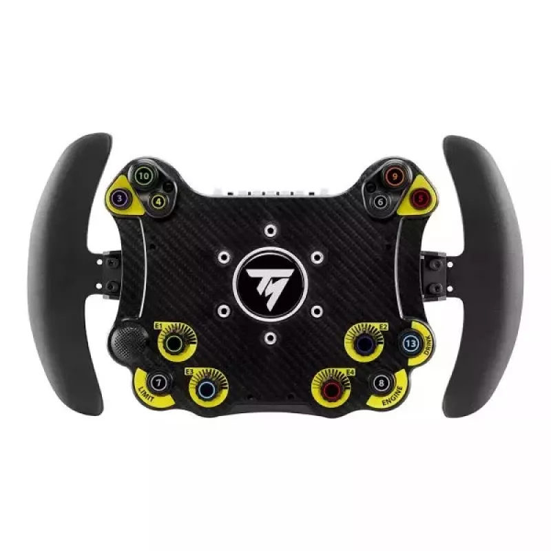 Thrustmaster Evo Racing 32R Leather zwart, geel stuurwiel pc, PlayStation 4, PlayStation 5, Xbox, Xbox One