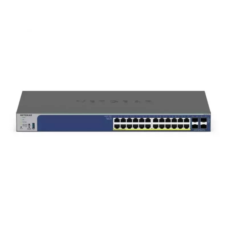 NETGEAR 28-poorts PoE Gigabit/10G stackable smart switch (GS728TXP)
