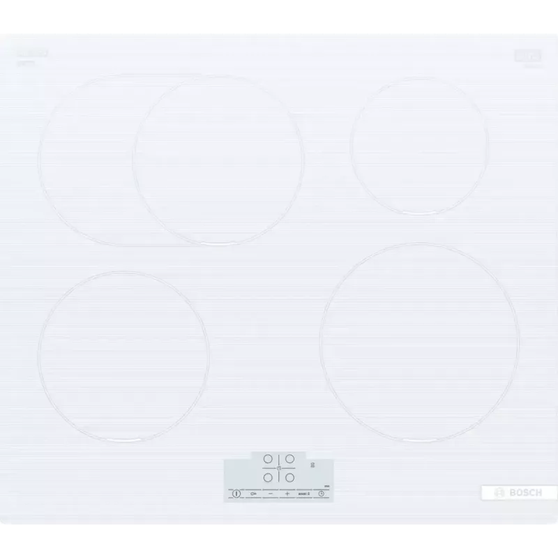 Bosch Serie 6 PIF612BB1E inductiekookplaat, 4 zones, inbouw, 60 cm, wit, touchbediening