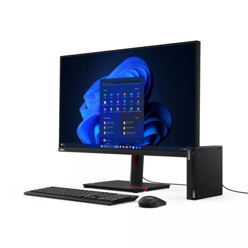 Lenovo ThinkCentre M70q Gen 5 Intel® Core™ i7 i7-14700T 16 GB DDR5-SDRAM 1 TB SSD Windows 11 Pro mini-pc zwart