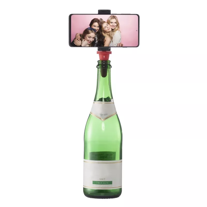 Hama Bottle Pod Fun passieve houder mobiele telefoon/smartphone zwart, rood