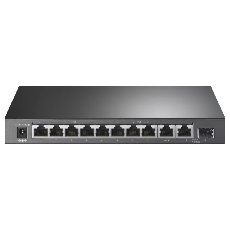 TP-Link 10-poorts Gigabit desktop switch met 6-poorts PoE+ en 2-poorts PoE++