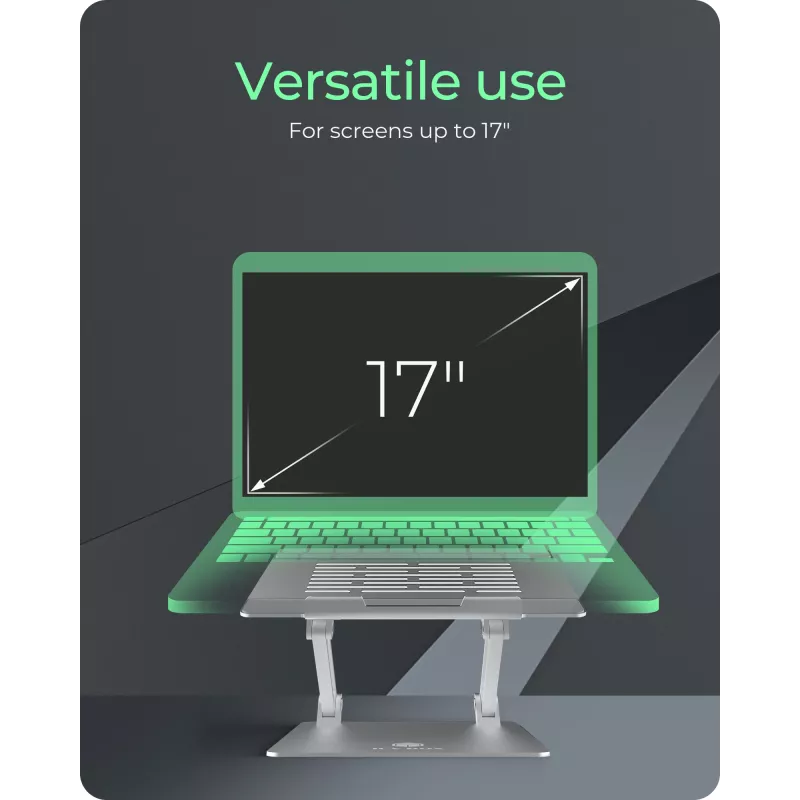 ICY BOX IB-NH300 laptopstandaard zilver 43,2 cm (17 inch)