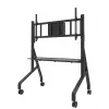 Neomounts MOVE Go XL FL50-575BL1 tv-trolley 65-110 inch, max. 125 kg, in hoogte verstelbaar 129-139 cm, VESA 100x100-1100x600, afsluitbaar, TÜV-gecertificeerd, zwart