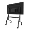 Neomounts MOVE Go XL FL50-575BL1 tv-trolley 65-110 inch, max. 125 kg, in hoogte verstelbaar 129-139 cm, VESA 100x100-1100x600, afsluitbaar, TÜV-gecertificeerd, zwart