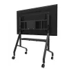 Neomounts MOVE Go XL FL50-575BL1 tv-trolley 65-110 inch, max. 125 kg, in hoogte verstelbaar 129-139 cm, VESA 100x100-1100x600, afsluitbaar, TÜV-gecertificeerd, zwart