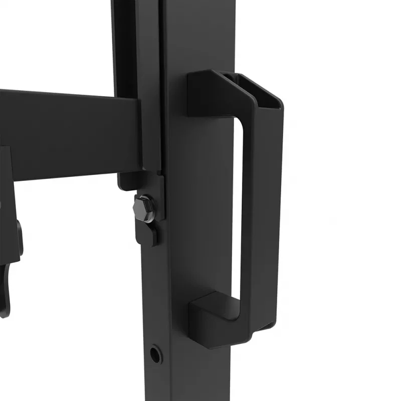 Neomounts MOVE Go XL FL50-575BL1 tv-trolley 65-110 inch, max. 125 kg, in hoogte verstelbaar 129-139 cm, VESA 100x100-1100x600, afsluitbaar, TÜV-gecertificeerd, zwart