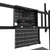 Neomounts MOVE Go XL FL50-575BL1 tv-trolley 65-110 inch, max. 125 kg, in hoogte verstelbaar 129-139 cm, VESA 100x100-1100x600, afsluitbaar, TÜV-gecertificeerd, zwart