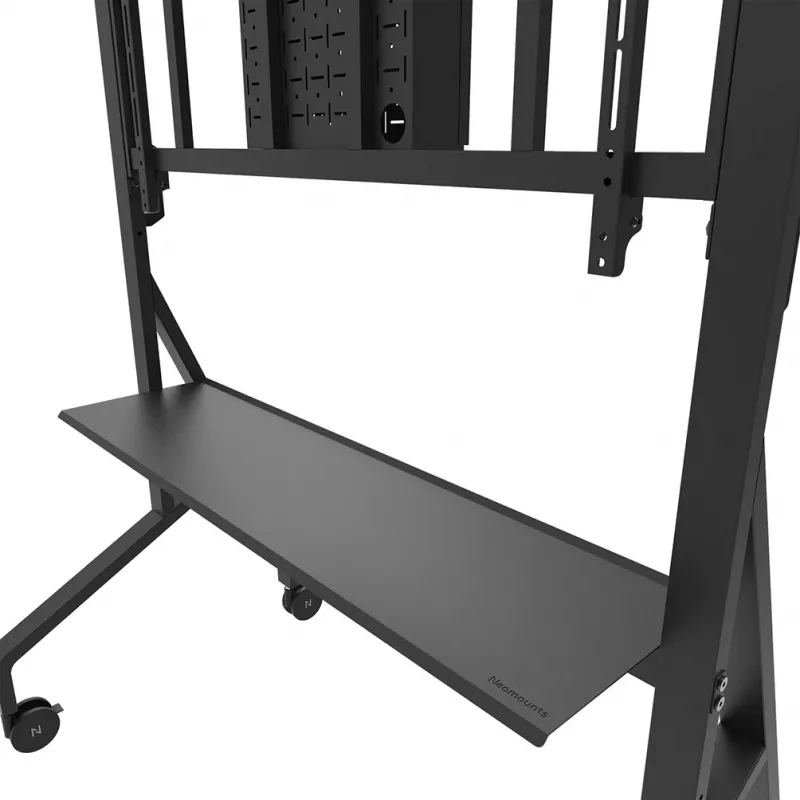 Neomounts MOVE Go XL FL50-575BL1 tv-trolley 65-110 inch, max. 125 kg, in hoogte verstelbaar 129-139 cm, VESA 100x100-1100x600, afsluitbaar, TÜV-gecertificeerd, zwart