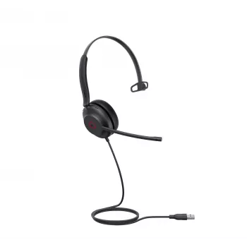 Yealink UH35 Mono Teams USB-A headset, bedraad, 20 - 20000 Hz, kantoor/callcenter, 96,5 g, headset, zwart