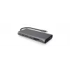ICY BOX IB-DK4050-CPD bedraad USB 3.2 Gen 1 (3.1 Gen 1) Type-C antraciet