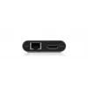 ICY BOX IB-DK4050-CPD bedraad USB 3.2 Gen 1 (3.1 Gen 1) Type-C antraciet