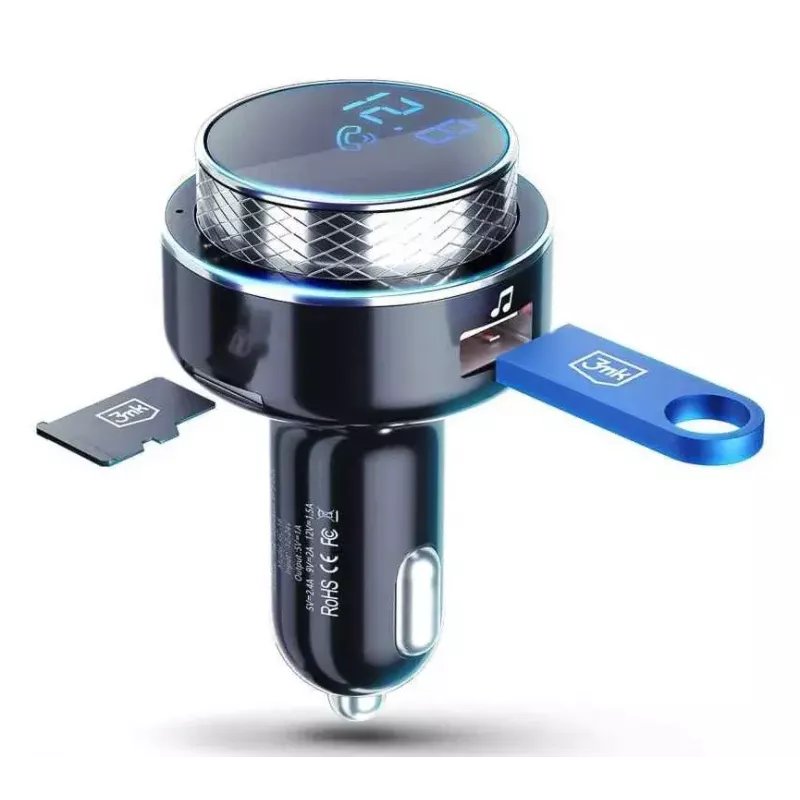 FM-transmitter 3MK Hyper Car 87,5 – 99,8 MHz USB zwart