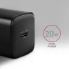 Wandlader Axagon ACU-PD20 1x QC3.0/AFC/FCP/PD Type-C 20W zwart