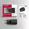 Wandlader Axagon ACU-PD20 1x QC3.0/AFC/FCP/PD Type-C 20W zwart