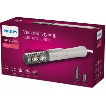Philips 7000 serie BHA710/00 Air styler, heteluchtborstel, warm, zilver, 1,8 m, 1000 W, AC