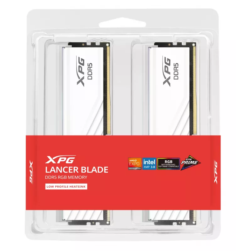 ADATA XPG Lancer Blade RGB DDR5-6000 32 GB (2x16 GB) CL30 geheugenkit, wit, AX5U6000C3016G-DTLABRWH