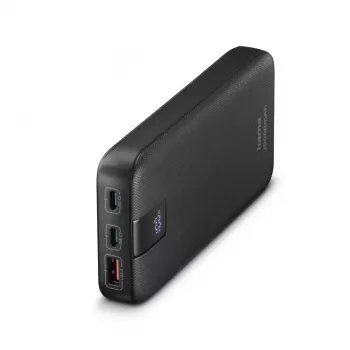 Hama PD 20 power pack 20000 mAh, uitgangen: 2x USB-C, USB-A, snelladen, antraciet