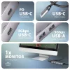 Axagon HMC-5H60 USB 5Gbps hub, 2x USB-A, 1x USB-C, HDMI 4k/60Hz, PD 100W, USB-C-kabel