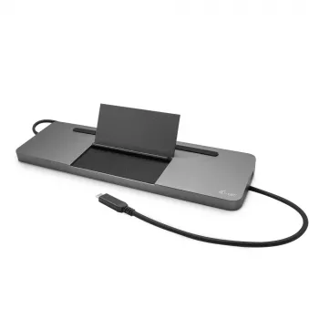 i-tec Metal SB-C ergonomisch 4K 3x display dockingstation met Power Delivery 85 W + universele oplader 100 W