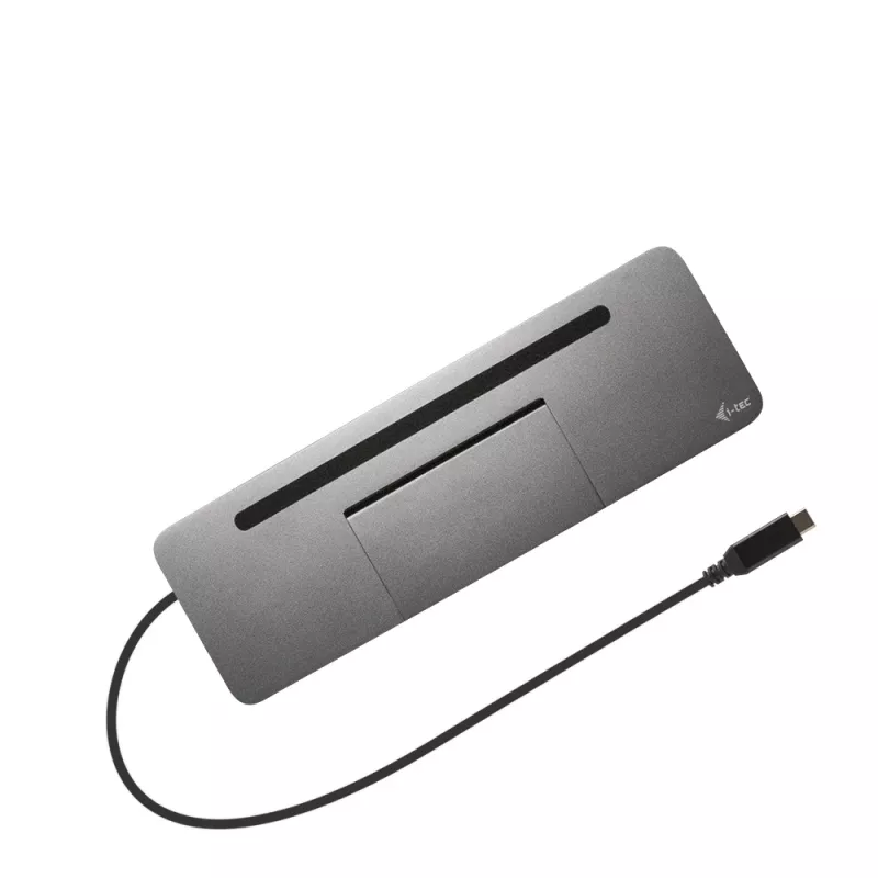 i-tec Metal SB-C ergonomisch 4K 3x display dockingstation met Power Delivery 85 W + universele oplader 100 W
