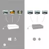 i-tec Metal SB-C ergonomisch 4K 3x display dockingstation met Power Delivery 85 W + universele oplader 100 W
