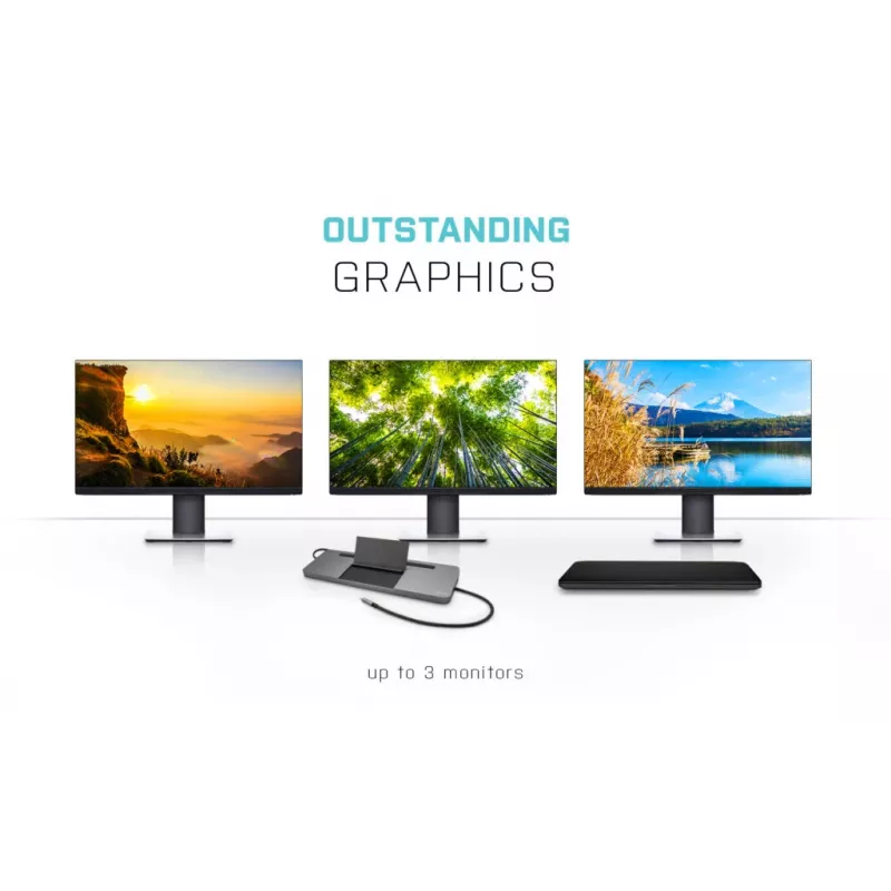 i-tec Metal SB-C ergonomisch 4K 3x display dockingstation met Power Delivery 85 W + universele oplader 100 W