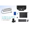 i-tec Metal SB-C ergonomisch 4K 3x display dockingstation met Power Delivery 85 W + universele oplader 100 W