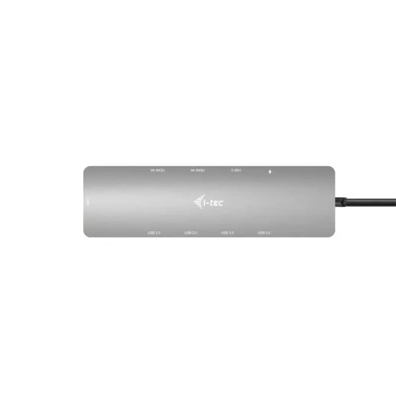i-tec Metal USB-C Nano 2x display dockingstation met PD 100 W + oplader 100W