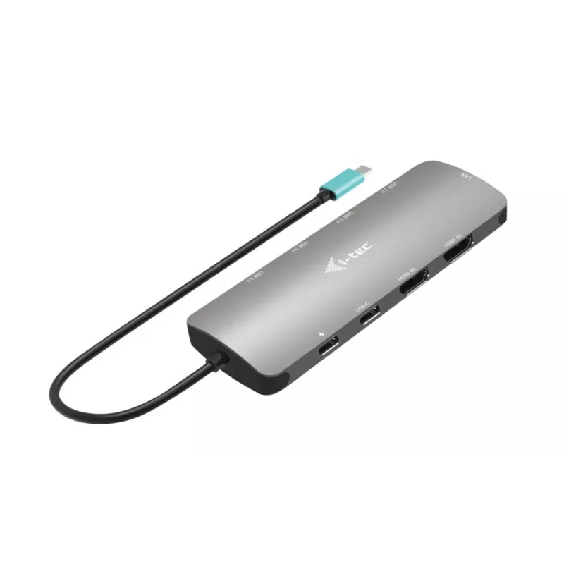 i-tec Metal USB-C Nano 2x display dockingstation met PD 100 W + oplader 100W