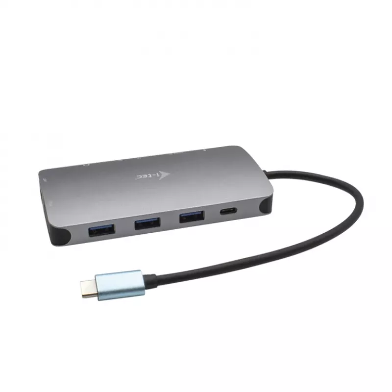 i-tec Metal USB-C Nano dock HDMI/VGA met LAN + oplader 100 W