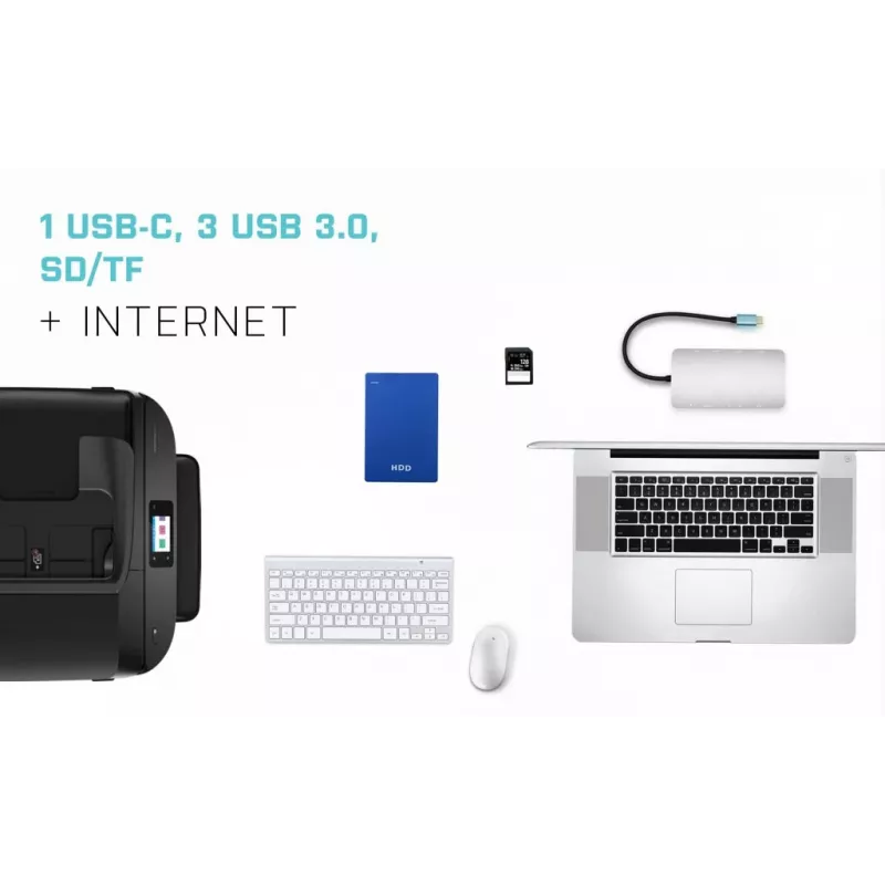 i-tec Metal USB-C Nano dock HDMI/VGA met LAN + oplader 100 W