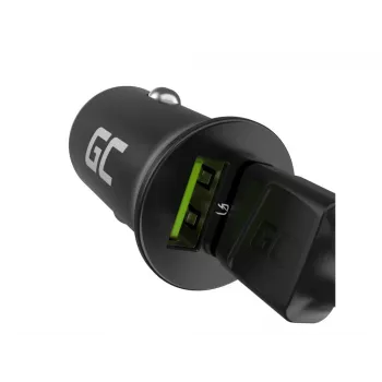 Auto-/interieur-oplader Green Cell CADM-GC-36AA 36W 2x USB-A zwart voor 3,6–12V stroombron
