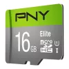 PNY Micro SD Elite 16GB Class 10 UHS-I U1 + SD-adapter lezen 100 MB/s