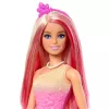 Barbie A Touch of Magic Royal pop met roze en blond haar, vlinderrok en accessoires