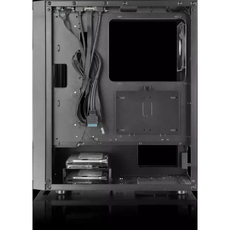 Thermaltake Versa XM1 Tempered Glass Midi Tower behuizing, zwart