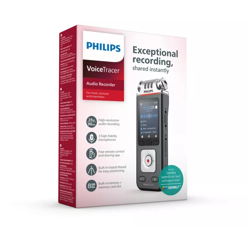 Philips VoiceTracer zwart, grijs