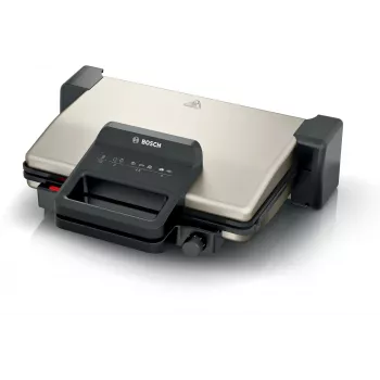 Contactgrill Bosch TCG3302 2000W met 310x220 mm keramische platen, instelbare thermostaat, afneembare vaatwasbestendige platen