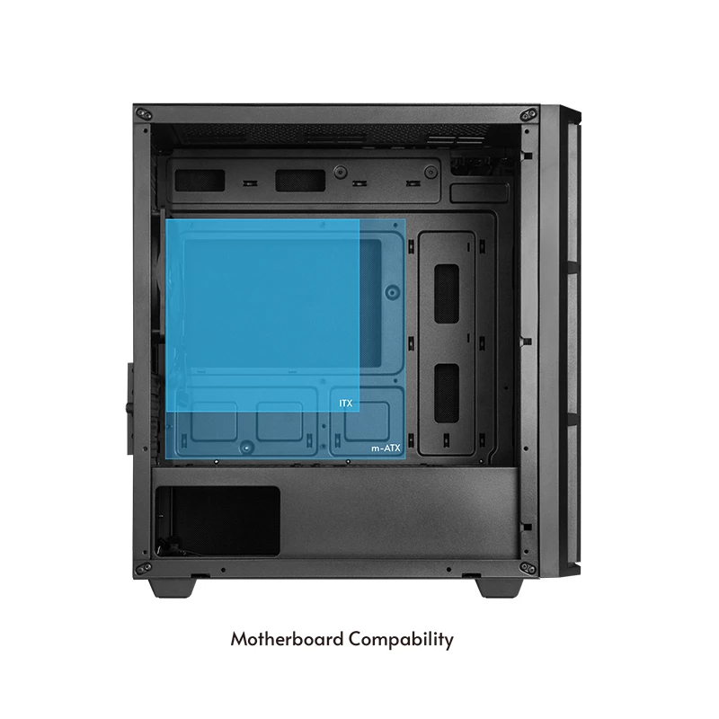 Chieftec AZ-01B-OP computerbehuizing mini tower zwart