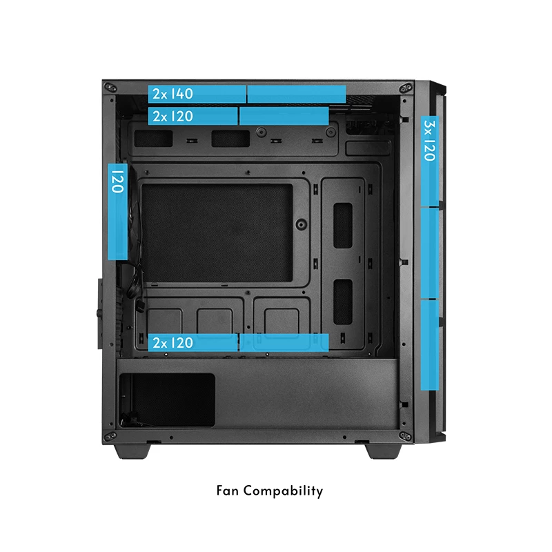 Chieftec AZ-01B-OP computerbehuizing mini tower zwart