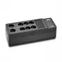 APC Back-UPS, 500VA/300W vloer-/wandmontage, 230V, 8x Franse/Belgische stopcontacten, USB Type-A aansluiting, door gebruiker vervangbare batterij