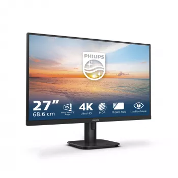 Philips 27E1N1800A/00 computermonitor 68,6 cm (27 inch) 3840 x 2160 pixel 4K Ultra HD LED zwart