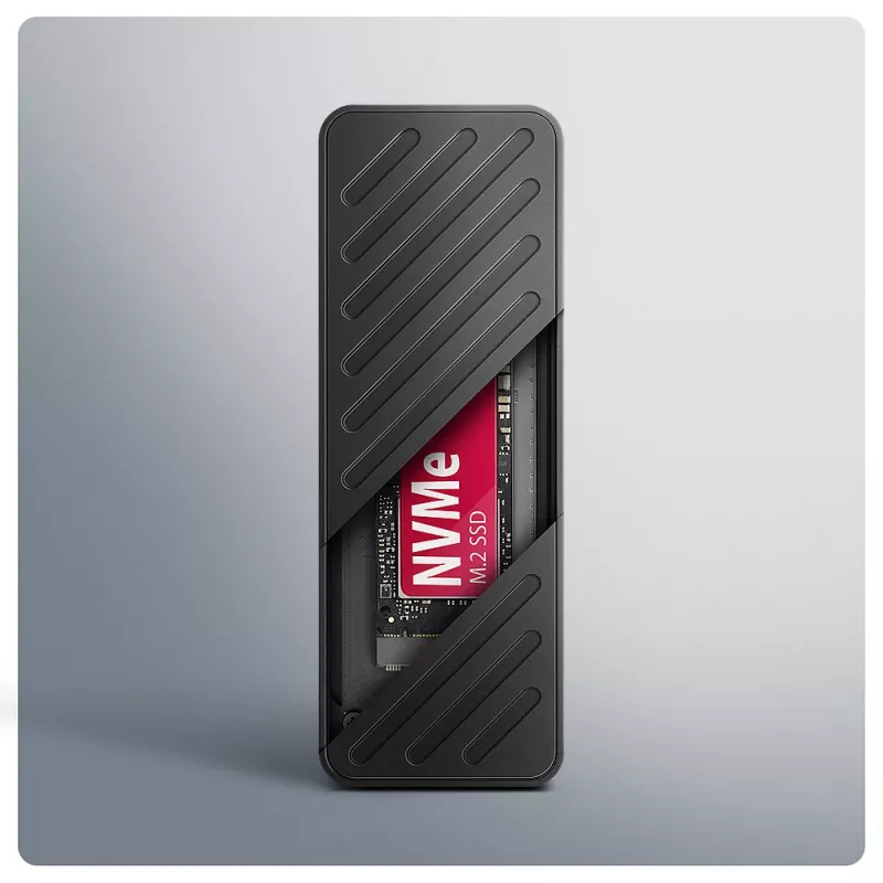 Axagon EEM2-20G USB-C 20Gbps - M.2 NVMe SSD gepantserde behuizing