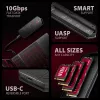 Axagon EEM2-GAM externe USB-C 10Gbps metalen behuizing voor M.2 NVMe & SATA SSD's. Schroefloos