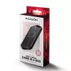 Axagon EEM2-GAM externe USB-C 10Gbps metalen behuizing voor M.2 NVMe & SATA SSD's. Schroefloos