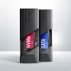 Axagon EEM2-GTS2 externe USB-C 10Gbit/s metalen behuizing voor M.2 NVMe & SATA SSD's. Schroefloos