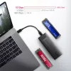 Axagon EEM2-GTS2 externe USB-C 10Gbit/s metalen behuizing voor M.2 NVMe & SATA SSD's. Schroefloos